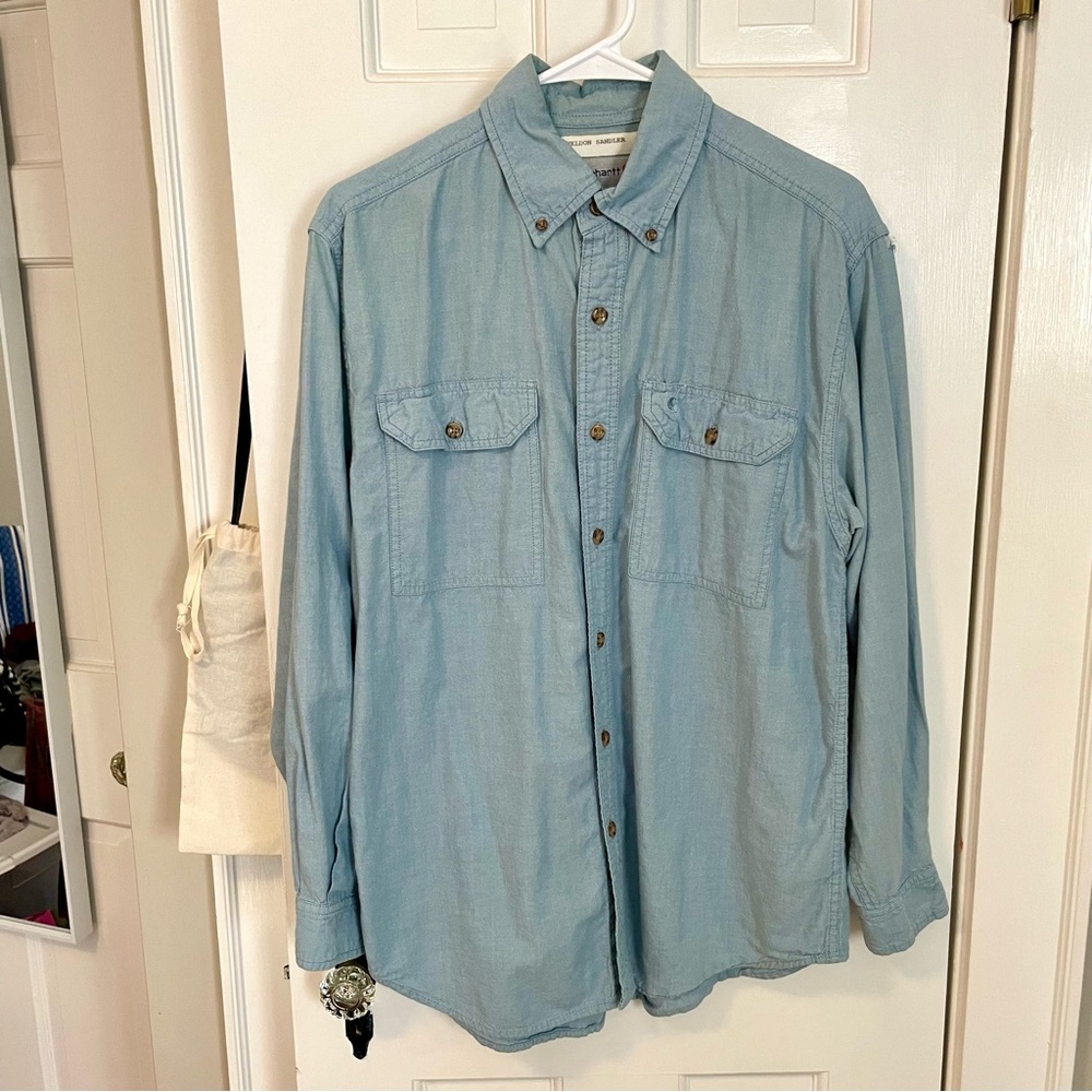 Carhartt Mid-Weight Cotton Button-Down Work Shirt